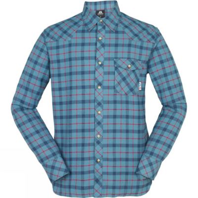 Camisa Mountain Equipment Tartan Western Hombre Azules - Chile BJN872135